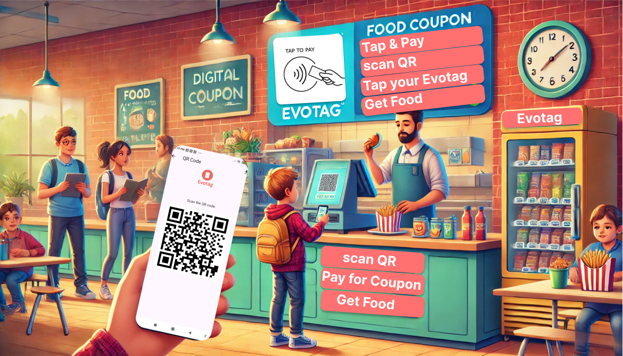 Digital Food Coupons: A Smart Solution for Students with Evotag